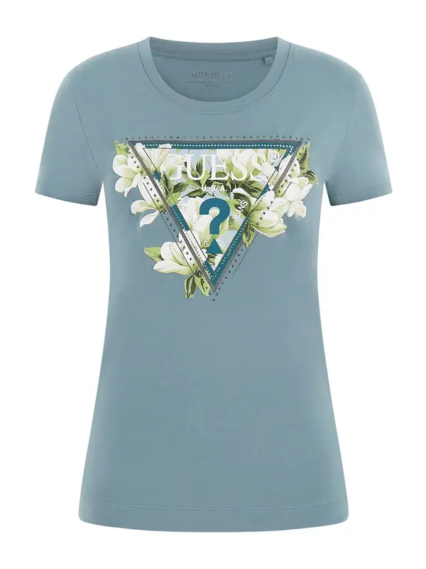 GUESS GUESS Majica 'CAMELIA'  dimno modra / zelena / petrol / bela