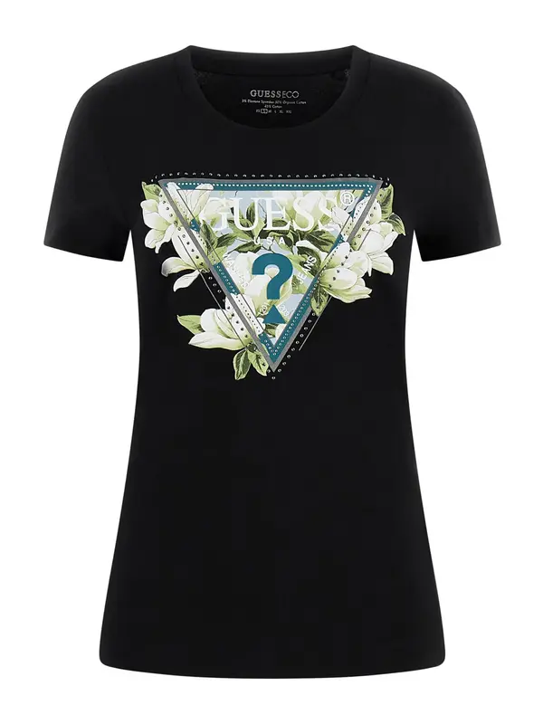 GUESS GUESS Majica 'CAMELIA'  ecru / petrol / svetlo zelena / črna