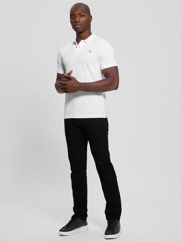 GUESS GUESS Majica  črna / bela