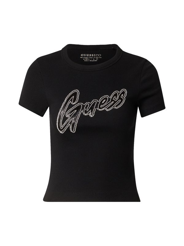 GUESS GUESS Majica  črna