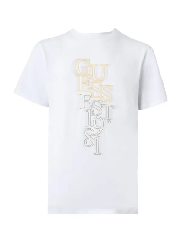 GUESS GUESS Majica  limonino-rumena / siva / bela