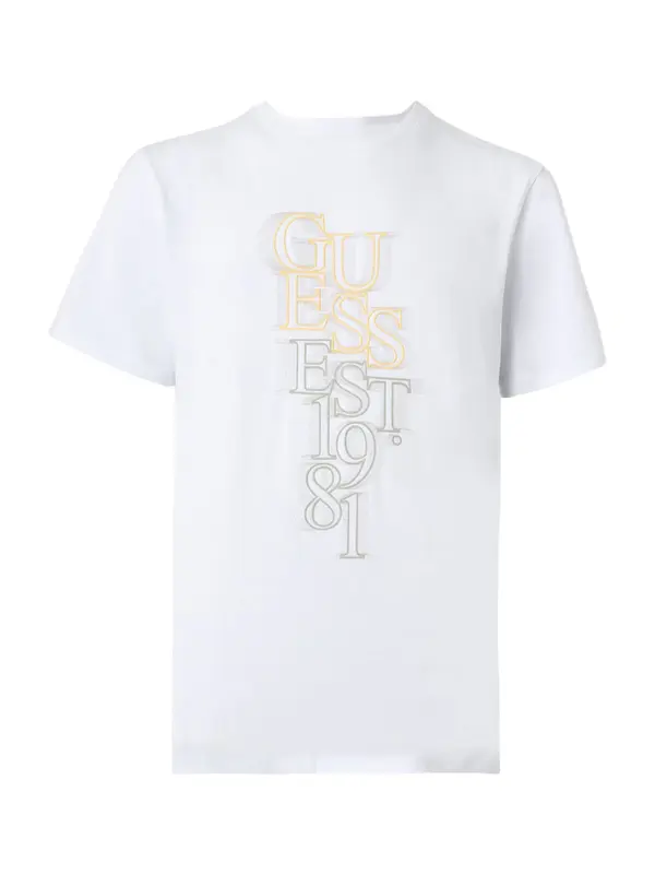 GUESS GUESS Majica  limonino-rumena / siva / bela