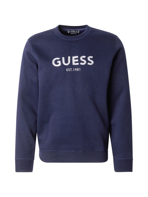 GUESS GUESS Majica  marine / bela