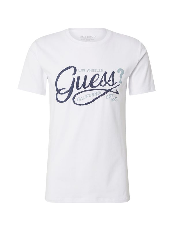 GUESS GUESS Majica  marine / golobje modra / bela