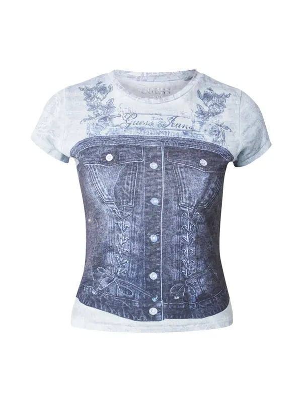GUESS GUESS Majica  marine / moder denim / svetlo modra