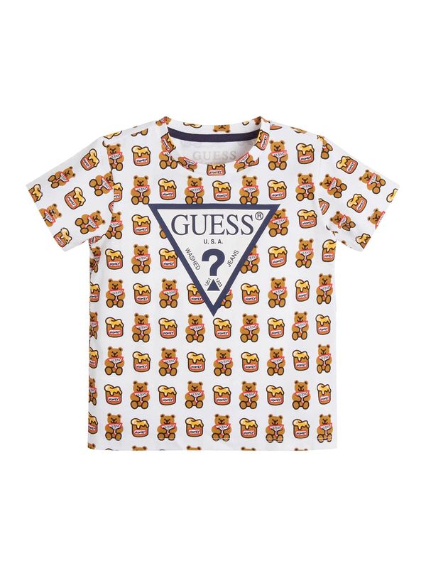 GUESS GUESS Majica  marine / rjava / rumena / bela