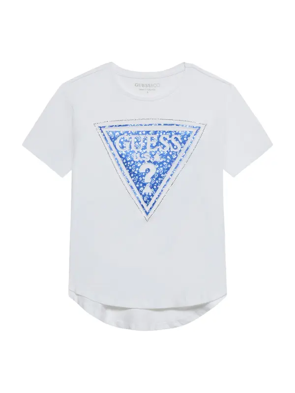 GUESS GUESS Majica  modra / bela / off-bela