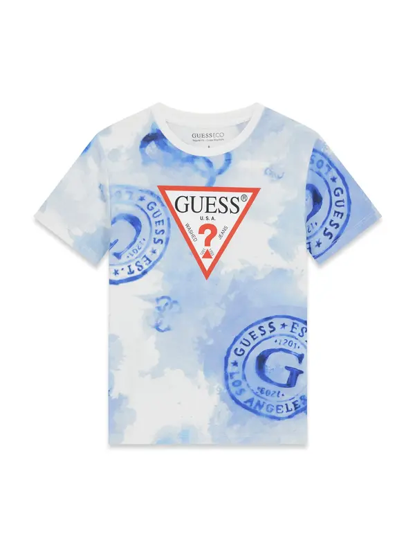 GUESS GUESS Majica  modra / rdeča / črna / bela