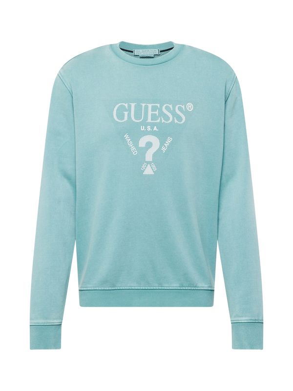 GUESS GUESS Majica  neonsko modra / bela