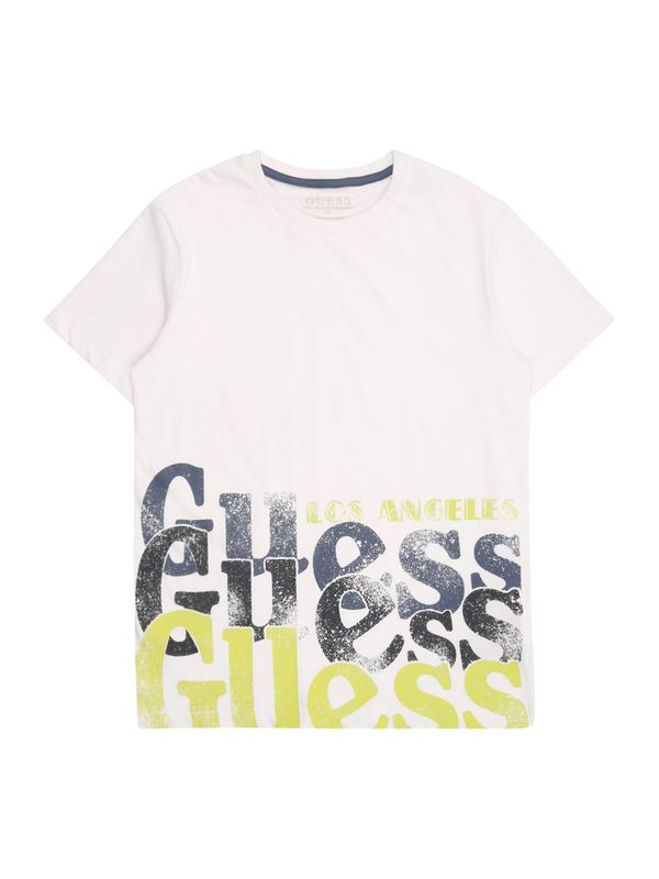 GUESS GUESS Majica  nočno modra / temno modra / apno / bela