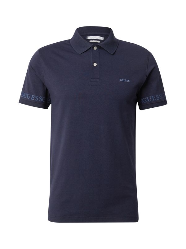 GUESS GUESS Majica 'NOLAN'  nebeško modra / temno modra