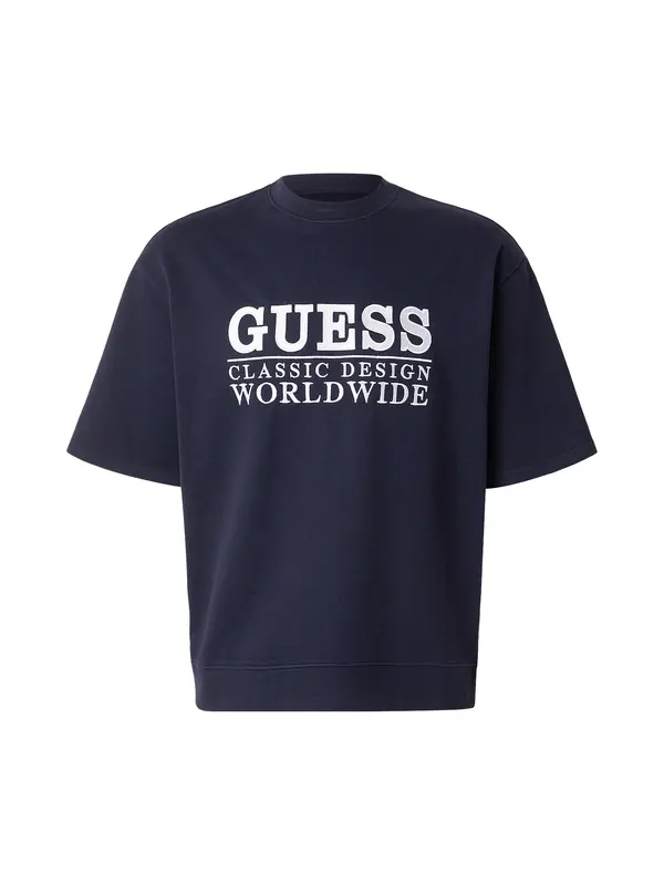 GUESS GUESS Majica 'PACIFIC'  marine / bela