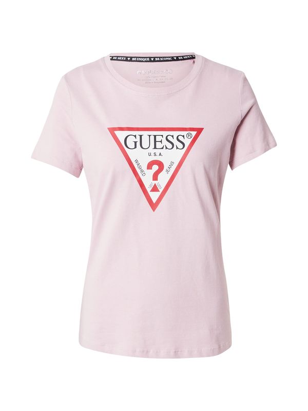 GUESS GUESS Majica  pastelno lila / rdeča / črna / bela