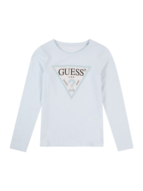 GUESS GUESS Majica  pastelno modra / črna / bela