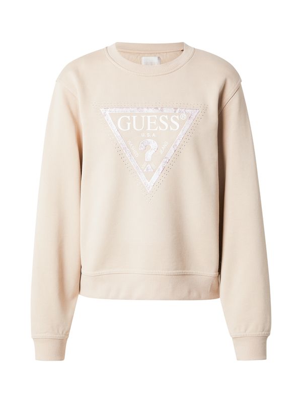 GUESS GUESS Majica 'PYTHON'  greige / staro roza / bela