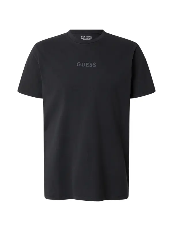 GUESS GUESS Majica 'QUATTRO'  bazaltno siva / črna