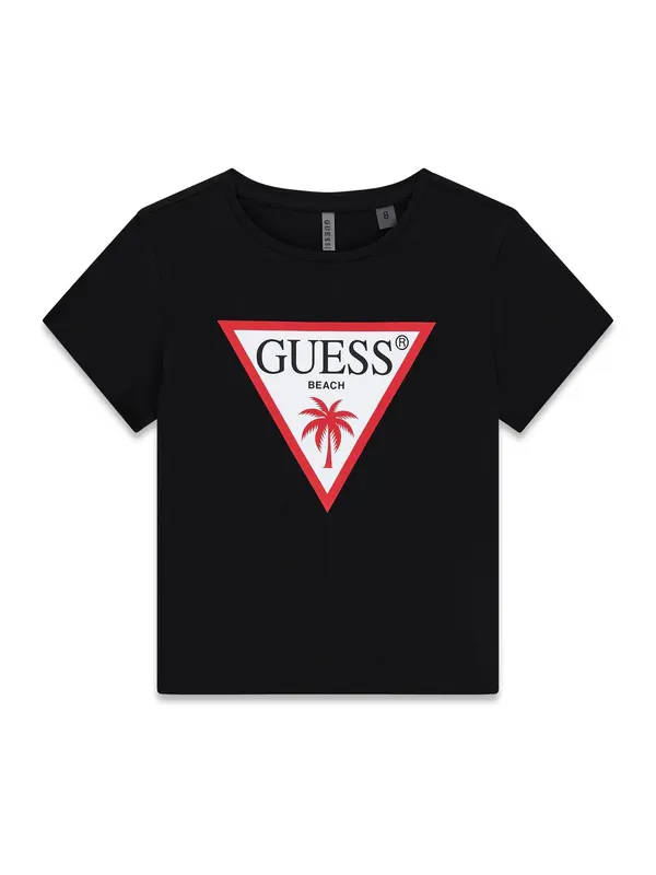 GUESS GUESS Majica  rdeča / črna / bela