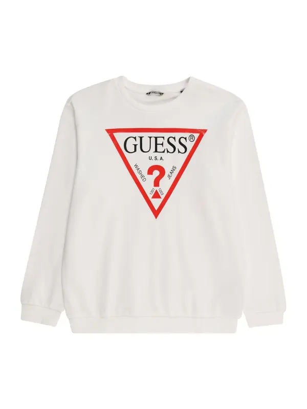 GUESS GUESS Majica  rdeča / črna / bela