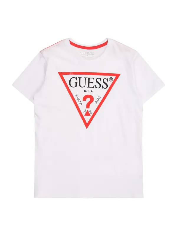 GUESS GUESS Majica  rdeča / črna / bela