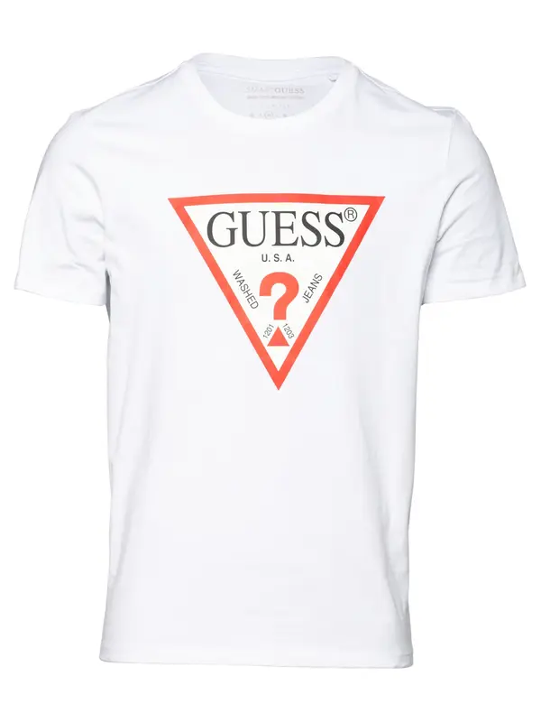 GUESS GUESS Majica  rdeča / črna / bela