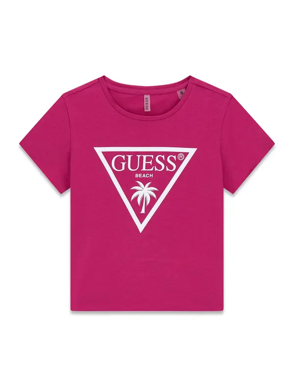 GUESS GUESS Majica  roza / bela