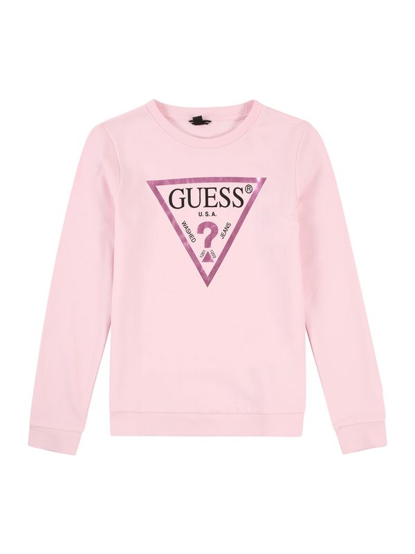 GUESS GUESS Majica  roza / magenta / črna