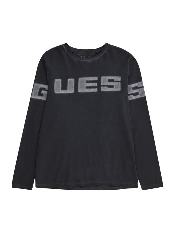 GUESS GUESS Majica  siv denim / črna