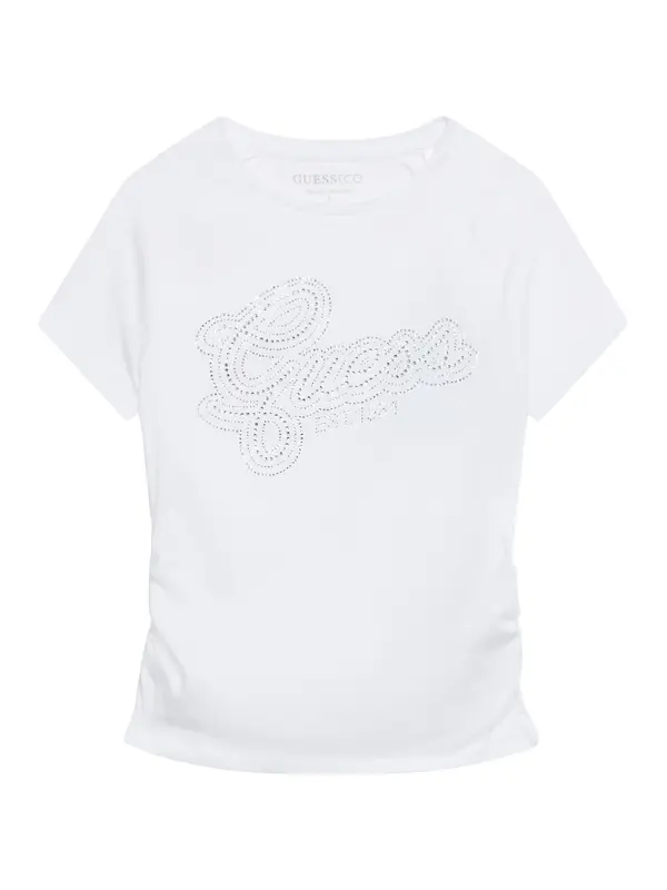 GUESS GUESS Majica  srebrna / bela