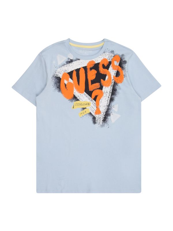 GUESS GUESS Majica  svetlo modra / rumena / oranžna / črna
