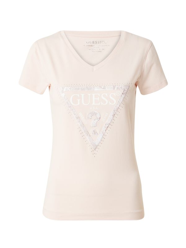 GUESS GUESS Majica  svetlo roza / bela