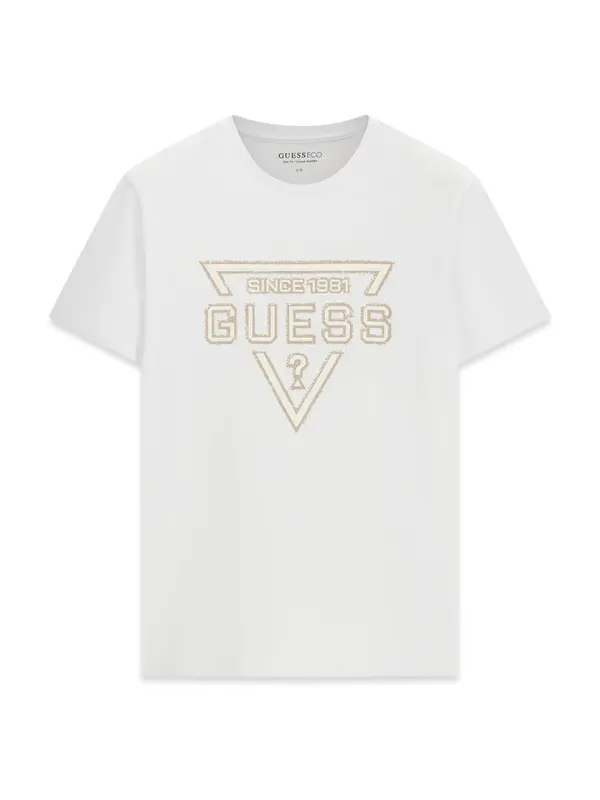 GUESS GUESS Majica  svetlo rumena / bela