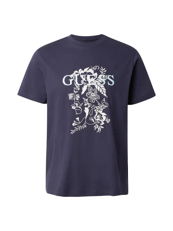GUESS GUESS Majica  temno modra / bela