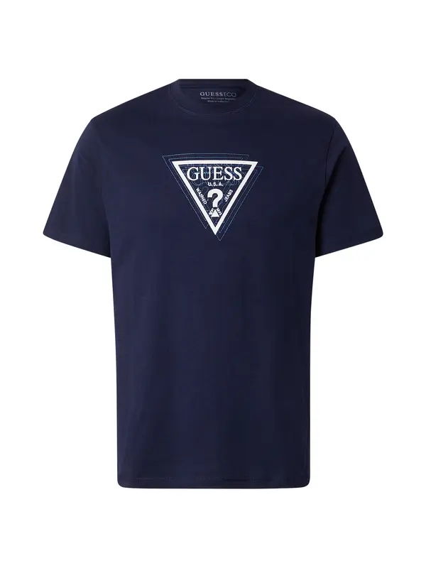 GUESS GUESS Majica  temno modra / bela