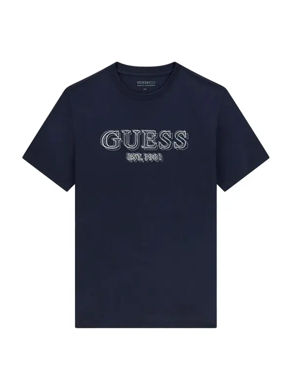 GUESS GUESS Majica  temno modra / bela