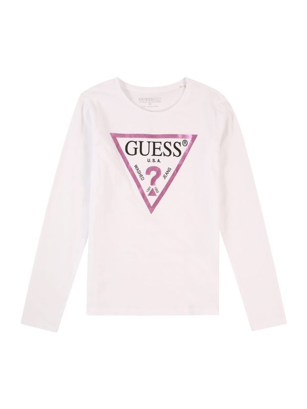 GUESS GUESS Majica  temno roza / črna / off-bela