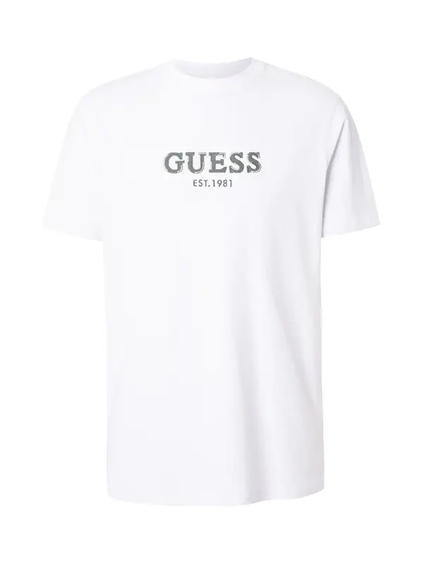 GUESS GUESS Majica  zelena / bela