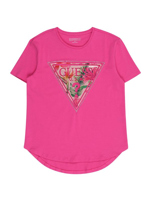 GUESS GUESS Majica  zelena / oranžna / roza / rdeča