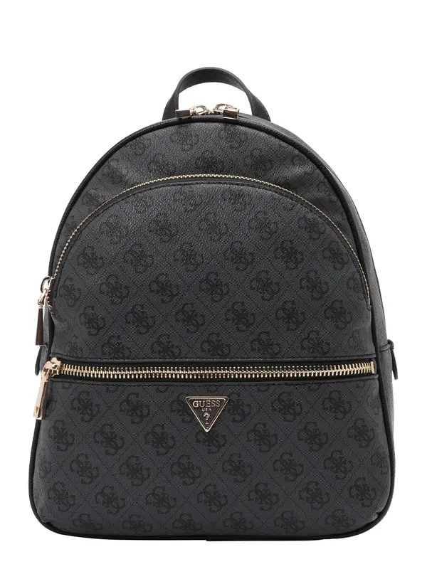 GUESS GUESS Nahrbtnik 'MANHATTAN II LARGE BACKPACK'  bazaltno siva / črna
