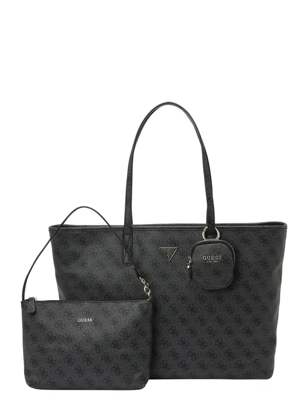 GUESS GUESS Nakupovalna torba 'POWER PLAY II LARGE TECH TOTE'  antracit / temno siva
