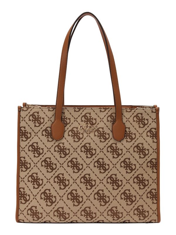 GUESS GUESS Nakupovalna torba 'SILVANA'  rjava / pueblo / svetlo rjava