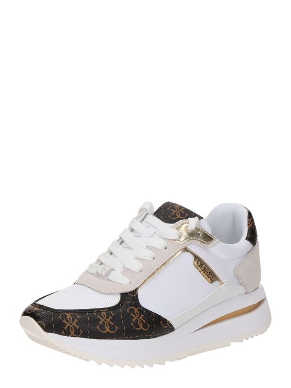 GUESS GUESS Nizke superge 'ENERGY3'  ecru / karamel / črna / bela