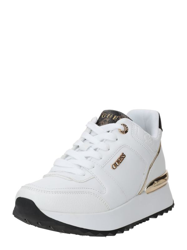GUESS GUESS Nizke superge 'Kaddy'  zlata / črna / bela