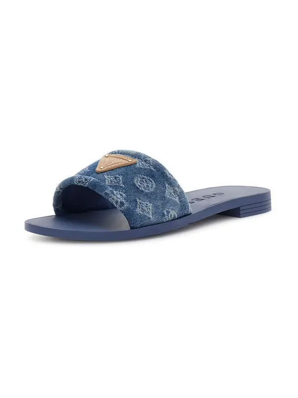 GUESS GUESS Nizki natikači 'ELYSONE'  moder denim / bela