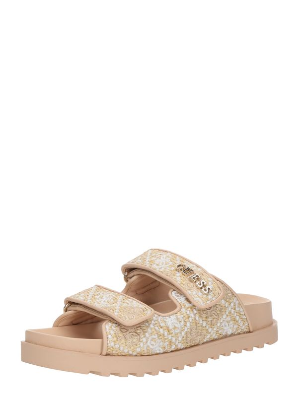 GUESS GUESS Nizki natikači 'FADELIZZ'  kamela / chamois / bela