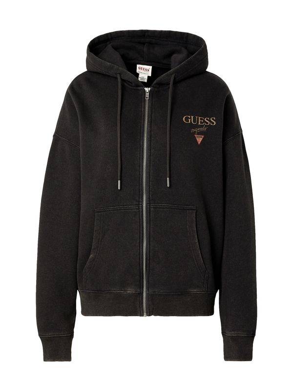 GUESS Originals GUESS Originals Jopa na zadrgo  temno bež / rdeča / črna