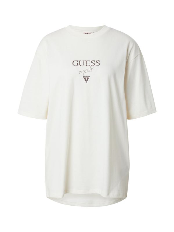 GUESS Originals GUESS Originals Majica 'BAKER'  pesek / rjava