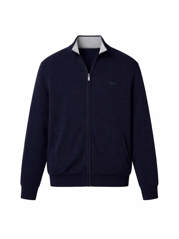 GUESS GUESS Pletena jopa  temno modra