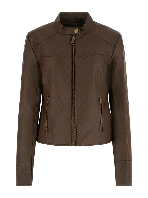 GUESS GUESS Prehodna jakna  rjava / temno rjava