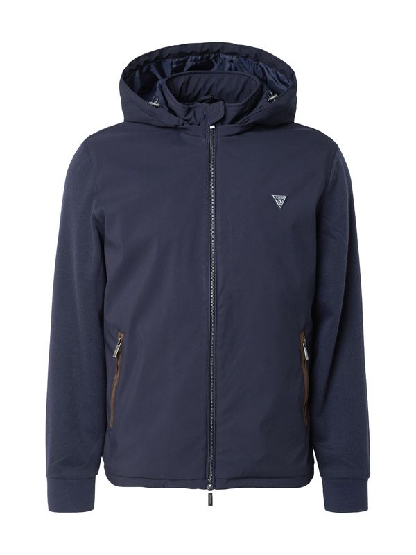 GUESS GUESS Prehodna jakna  temno modra