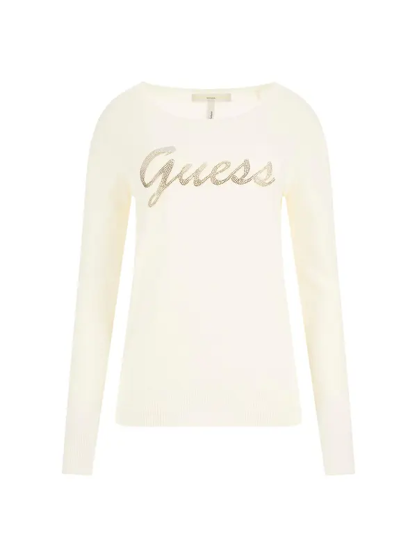 GUESS GUESS Pulover 'Helene'  zlata / bela
